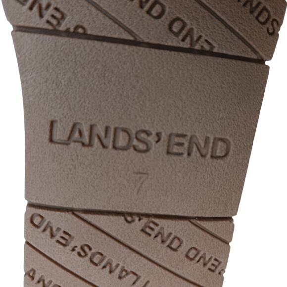 Lands' End SZ 7 Women's Suede Leather Moccasin Slippers Lilac NWOT - Picture 9 of 9